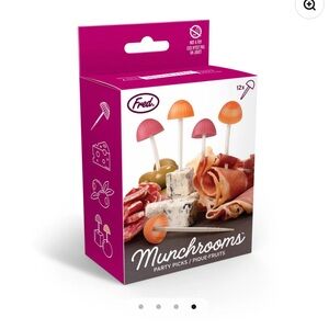 Fred & Friends - Reusable Munchrooms Party Picks for Charcuterie Boards